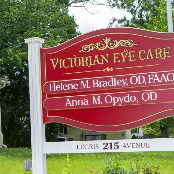 The Victorian Eye Care sign on Legris Avenue
